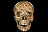 Polished, Brown Wavellite Skull #118390-1
